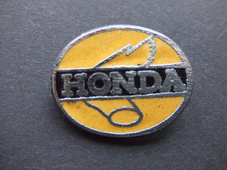 Honda motoren logo geel emaille speldbroche